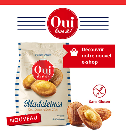 Photo marque : Oui love it ! madeleines sans gluten